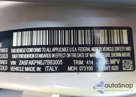 2018 Alfa Romeo Stelvio Sport Awd from USA, damaged, VIN ZASFAKPN6J7B83005